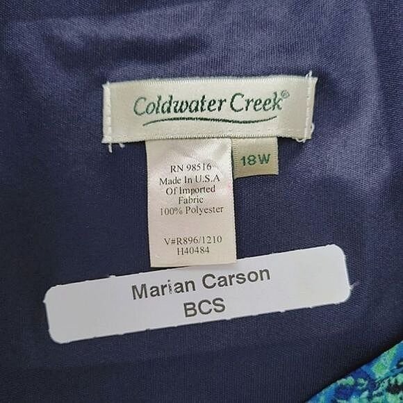 Vtg Coldwater Creek batik paisley floral maxi dress - Picture 6 of 16